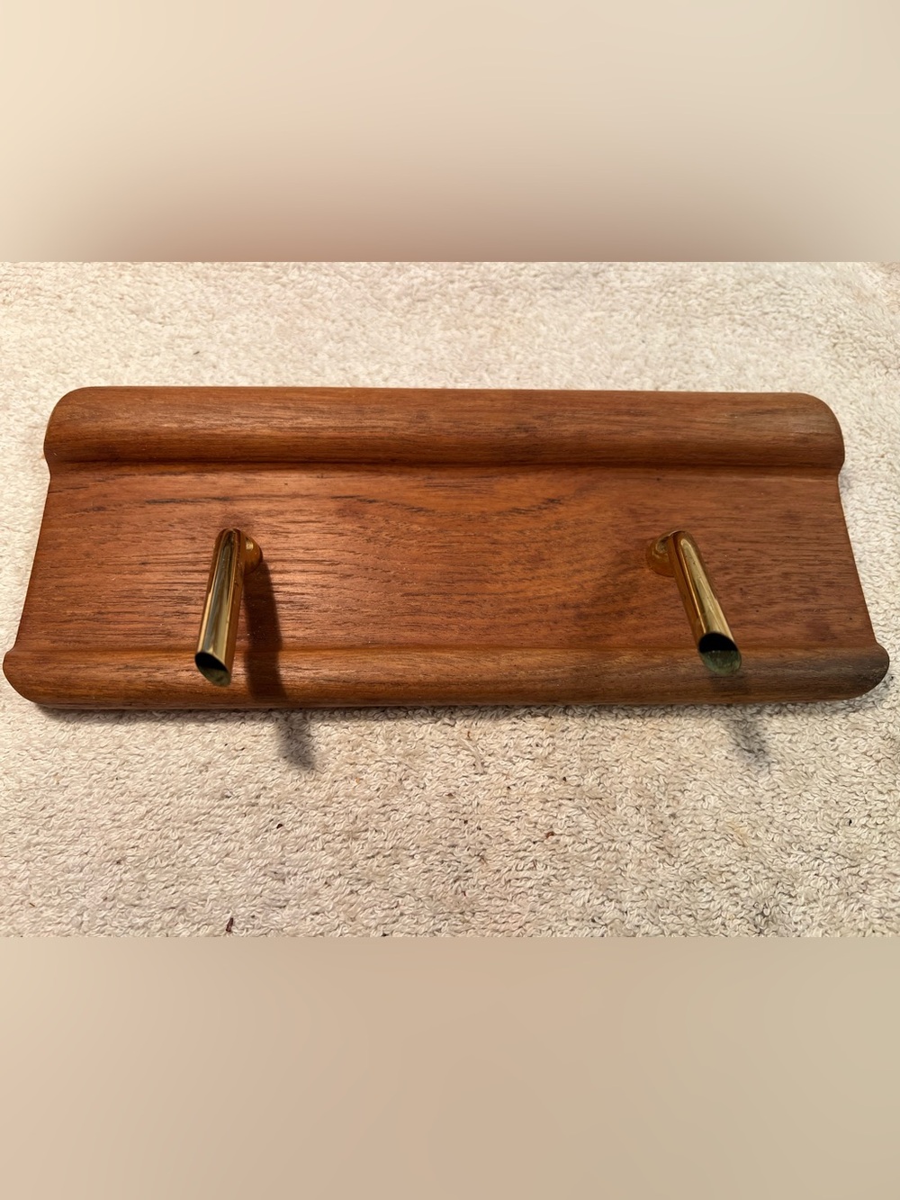 RARE MCM Vintage Kalmar Designs Teak Wood Pen & Pencil Holder NO PENS